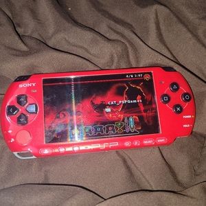 PSP 3000 RED / BLACK GLITTER